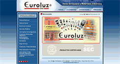 Desktop Screenshot of euroluz.cl